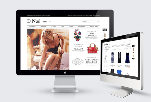디누에 - 해외의류브랜드 쇼핑몰 디자인